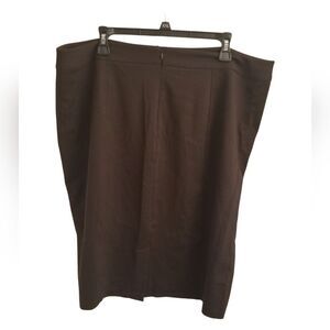 Dark Brown Mid Women's Skirt.  Rj0725